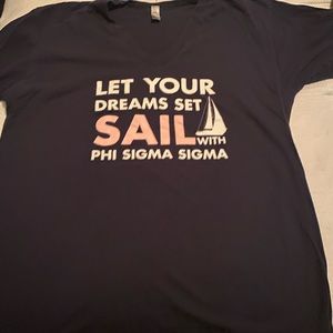 Phi Sigma Sigma- Navy T-shirt